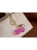 Lucky Bees Hanger roze/goudkleurig