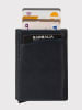 Lucky Bees Leder-Geldbörse in Schwarz - (B)7 x (H)9 x (T)2 cm