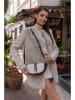 Lucky Bees Umhängetasche in Creme/ Braun - (B)26 x (H)10 x (T)10 cm