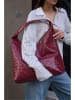 Lucky Bees Schultertasche in Bordeaux - (B)30 x (T)25 cm