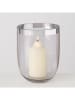 Boltze Windlicht ''Zilla'' transparant - (H)15 x Ø 11,5 cm