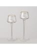 Boltze 2er-Set: Windlichter "Smola" in Transparent