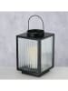 Boltze Lampion "Optica" w kolorze czarnym - 16 x 25 cm