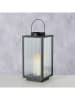 Boltze Lampion "Optica" w kolorze czarnym - 16,5 x 34 cm