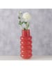 Boltze Vase ''Ribbo'' in Rot - (H)35 x Ø 15 cm