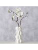 Boltze Vase ''Meritt'' in Weiß - (H)25,5 x Ø 11,5 cm