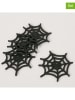 Boltze 4er-Set: Untersetzer "Webba" in Schwarz - (L)11 x (B)10 cm