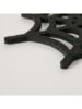 Boltze 4er-Set: Untersetzer "Webba" in Schwarz - (L)11 x (B)10 cm