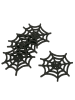 Boltze 4er-Set: Untersetzer "Webba" in Schwarz - (L)11 x (B)10 cm
