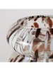 Boltze Vase ''Tocka'' in Weiß/ Braun - (H)20 x Ø 18,5 cm