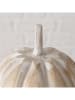 Boltze Decoratief object "Pompoen" crème - (H)16 x Ø 12,5 cm
