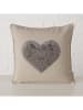 Boltze Kissen ''Cora'' in Beige/ Grau - (L)45 x (B)45 cm
