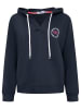 Zwillingsherz Hoodie "Smile Everyday Enjoy" in Dunkelblau