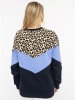 Zwillingsherz Sweatshirt "Konny" in Dunkelblau/ Hellblau