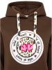 Zwillingsherz Hoodie "Kelly" in Braun