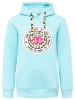 Zwillingsherz Hoodie "Kelly" in Türkis