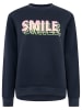 Zwillingsherz Sweatshirt "Smile" in Dunkelblau