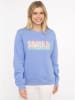 Zwillingsherz Sweatshirt "Smile" in Hellblau