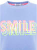 Zwillingsherz Sweatshirt "Smile" lichtblauw