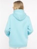Zwillingsherz Hoodie "Big Hearts" in Türkis