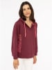 Zwillingsherz Hoodie "Smile" in Bordeaux