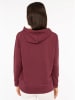 Zwillingsherz Hoodie "Smile" in Bordeaux