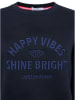 Zwillingsherz Bluza "Happy Vibes" w kolorze granatowym