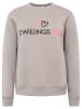 Zwillingsherz Sweatshirt "Zwillingsherz Logo" in Grau