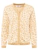 Zwillingsherz Cardigan "Gestrickter-Leo" in Beige