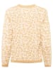 Zwillingsherz Cardigan "Gestrickter-Leo" in Beige