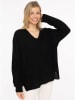 Zwillingsherz Kaschmir-Pullover in Schwarz
