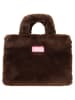 Zwillingsherz Henkeltasche in Braun - (B)33 x (H)23 cm