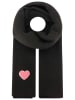 Zwillingsherz Sjaal "Herz" zwart - (L)35 x (B)48 cm