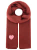 Zwillingsherz Sjaal "Herz" bordeaux - (L)35 x (B)48 cm