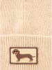Zwillingsherz Muts "Dackel-Liebe" beige