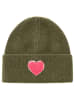 Zwillingsherz Czapka "Heart" w kolorze khaki