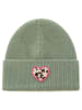Zwillingsherz Czapka "Leo Heart" w kolorze zielonym