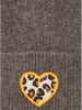 Zwillingsherz Mütze "Leo-Herz" in Grau
