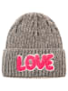 Zwillingsherz Czapka "Love" w kolorze szarym