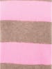 Zwillingsherz Kaschmir-Pullover in Rosa/ Hellbraun