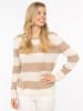 Zwillingsherz Kaschmir-Pullover in Beige/ Creme