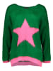 miss goodlife Sweter "Star" w kolorze zielono-jasnoróżowym