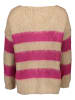 miss goodlife Sweter "Stripes" w kolorze beżowo-różowym