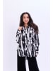 Marks & Spencer Linnen blouse zwart/wit