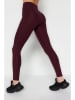 trendyol Legginsy sportowe w kolorze ciemnoczerwonym