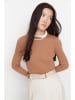 trendyol Pullover in Hellbraun/ Creme