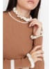 trendyol Pullover in Hellbraun/ Creme