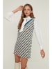 trendyol Kleid in Weiß/ Blau/ Rosa