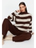 trendyol 2tlg. Outfit in Braun/ Beige