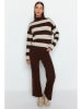 trendyol 2tlg. Outfit in Braun/ Beige
